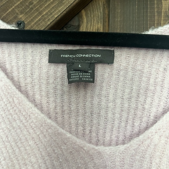 Baby Pink Knit French Connection Sweater - SZ Large - Picture 4 of 5